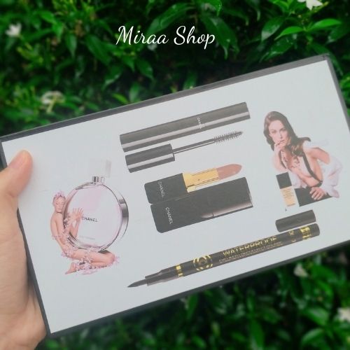 Set trang điểm, set mỹ phẩm nội địa trung Chanel cao cấp 5 món