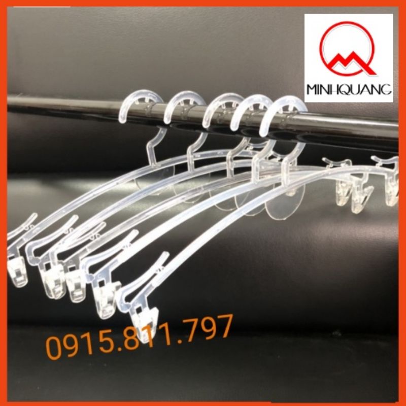 COMBO 10 móc kẹp đồ lót,tất,khăn,váy 2 dây,bra,.. màu trong suốt,kích thước dài 28cm