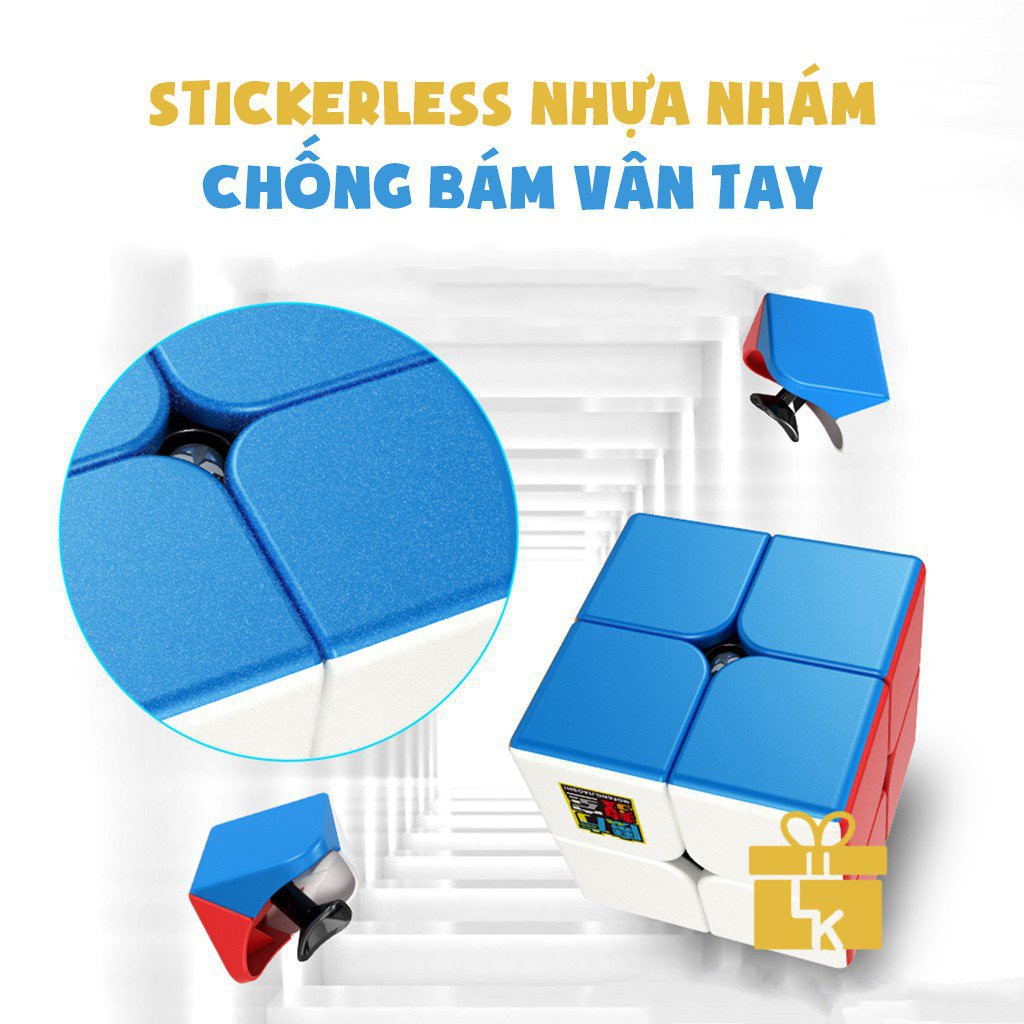 Rubik 2x2 Stickerless MoYu MeiLong MFJS Rubik 2 Tầng