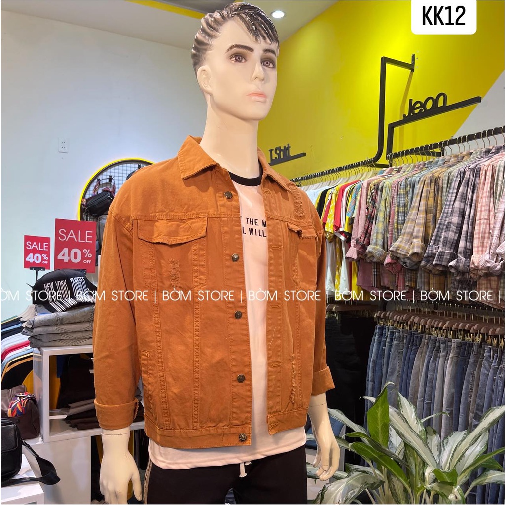 [SALE 300K/2 ÁO] Beacon Denim (Bờm Store) - Áo khoác kaki nam màu nâu đậm