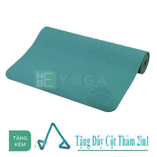 Thảm Yoga TPE Zera Mats 1 Lớp Tặng Kèm Dây Cột Cao Cấp