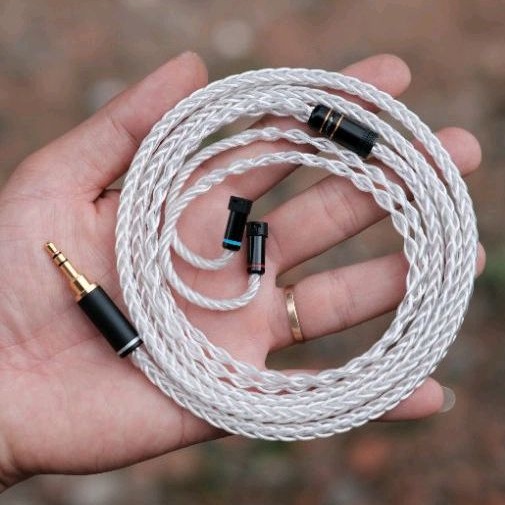 Cáp đồng 7N OCC litz 24awg mạ bạc Passion Audio, ie80s BT, mmcx, 2pin, IE300.