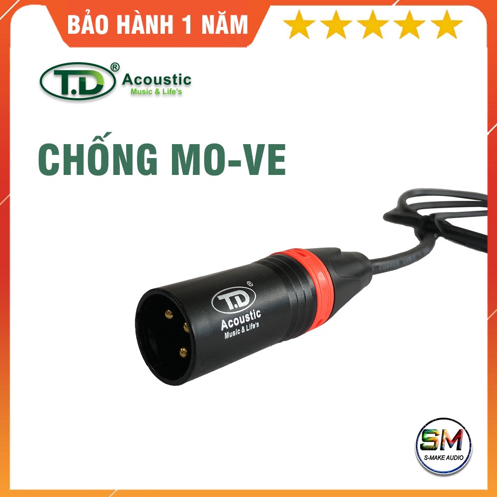 Dây Canon âm thanh TD Acoustic - dây canon chống nhiễu - smake audio