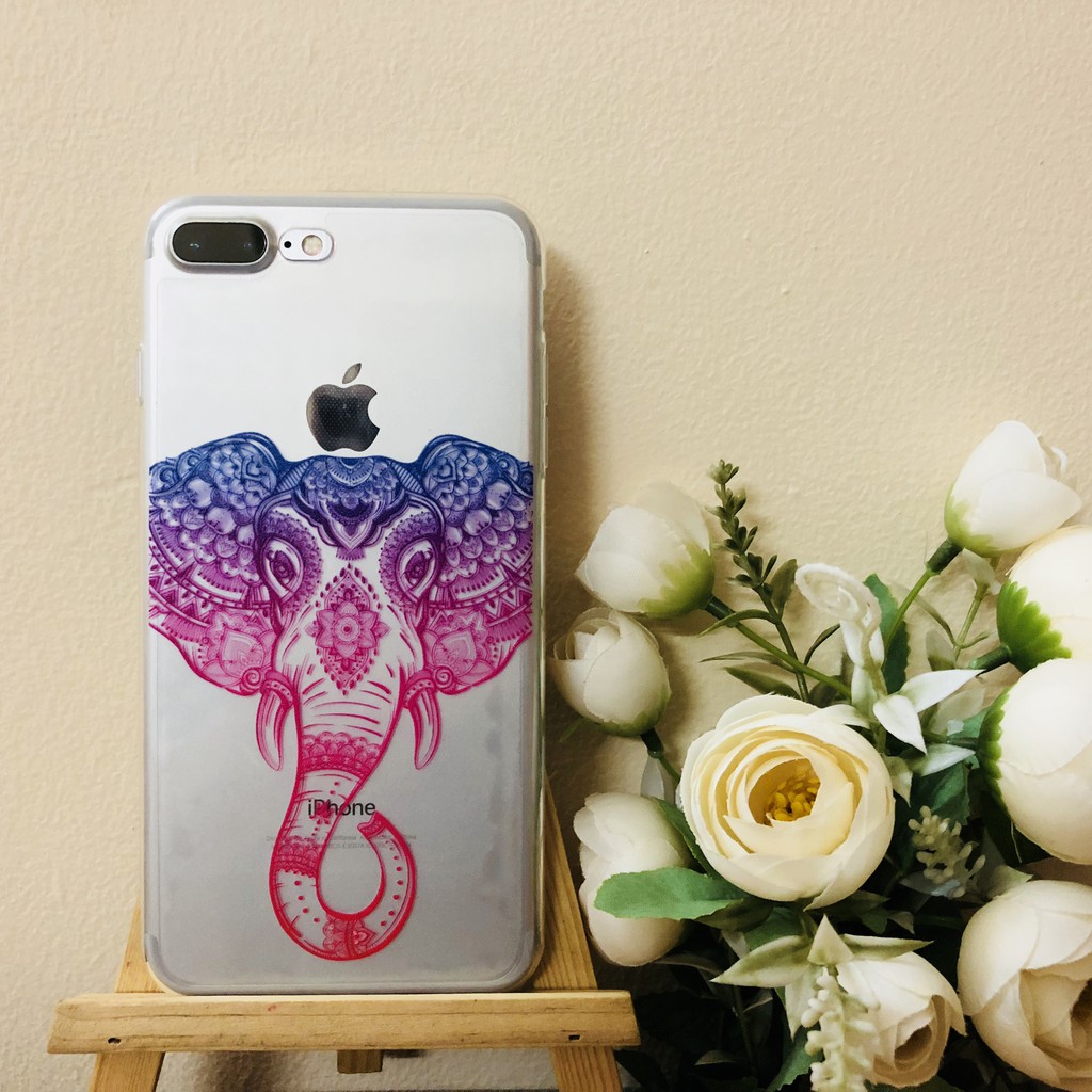 Ôp lưng Iphone dẻo trong voi Mandala