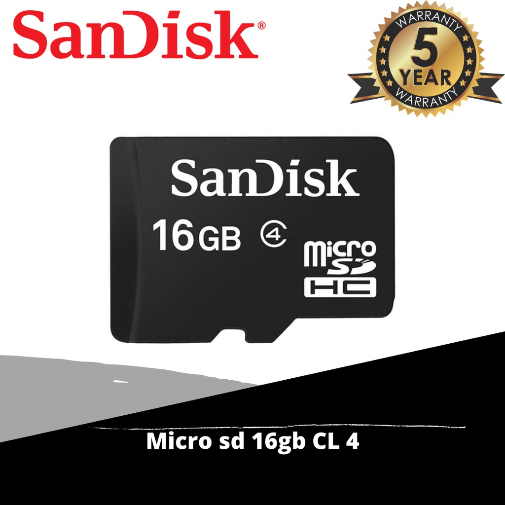 Thẻ Nhớ Sandisk 16gb Class 4 10 Năm