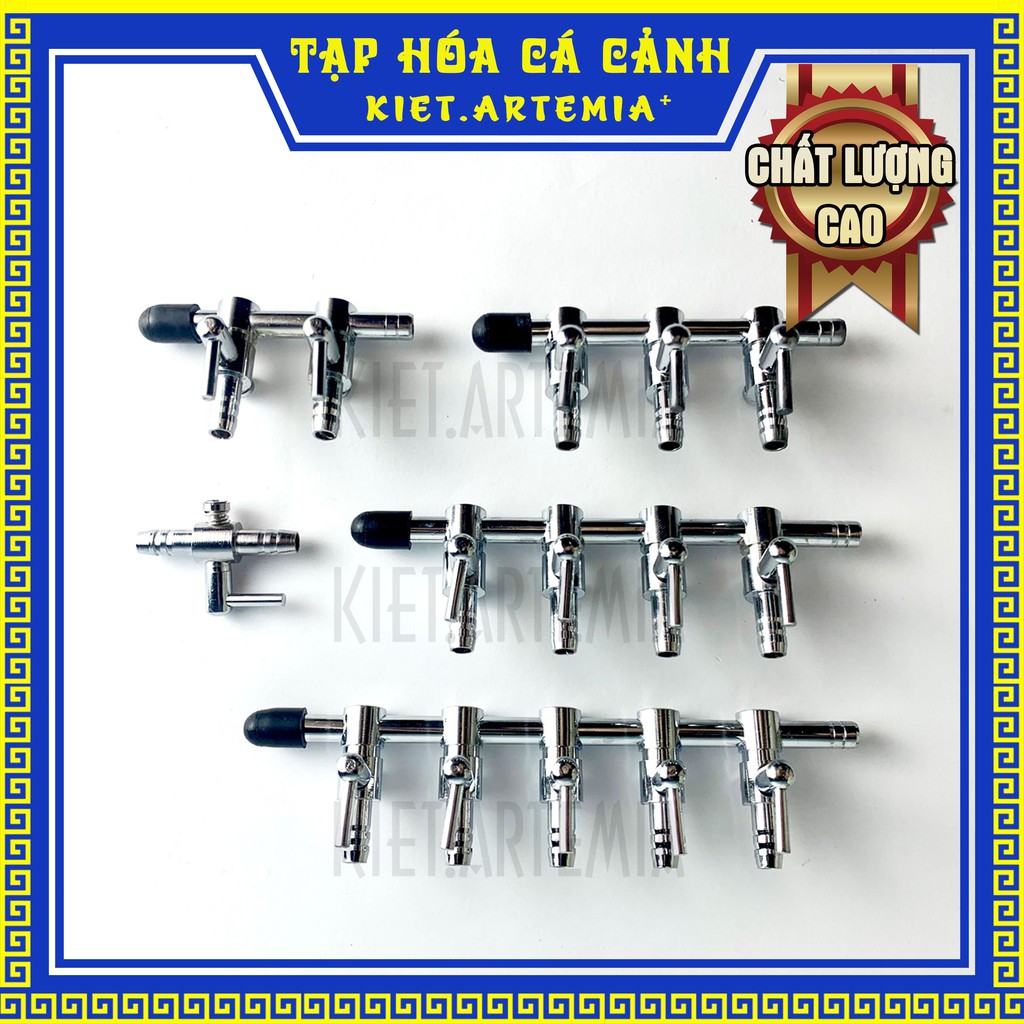 Van oxi inox cho hồ cá - Nhiều đầu chia loại tốt