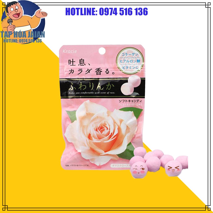 Kẹo Hoa Hồng Kracie Beauty Rose 32 gr Nhật Bản