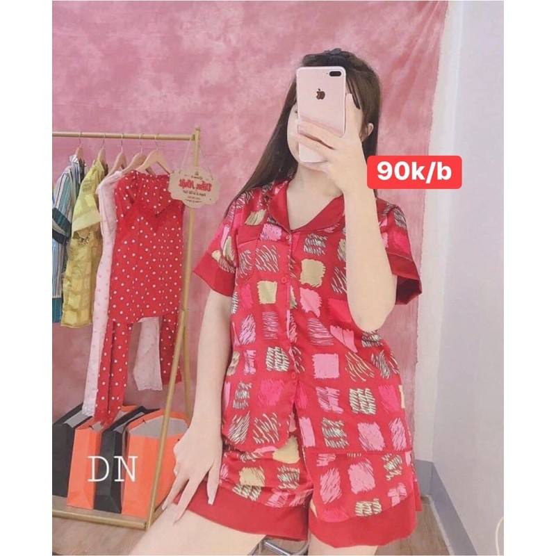Bộ lụa satin nữ cao cấp JUME mặc nhà Bộ ngủ nữ chất đẹp