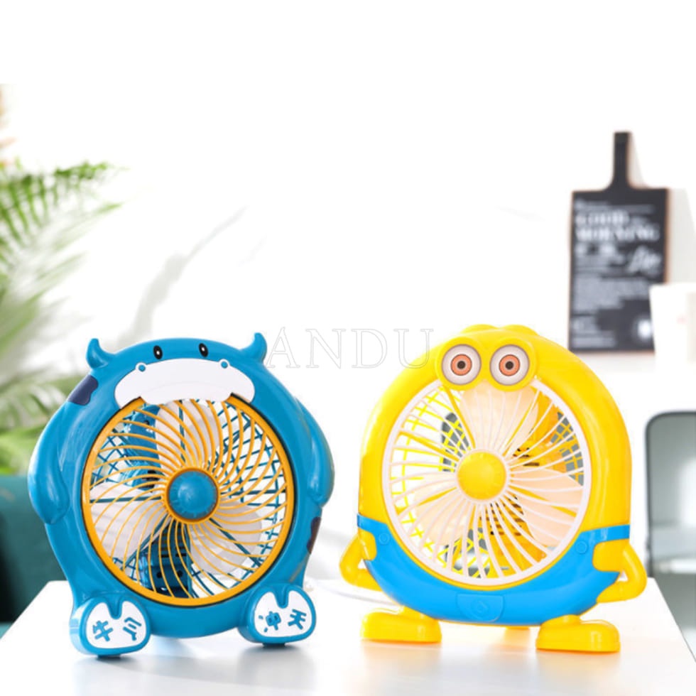 Quạt Mini Cắm Điện Hình Thú Dễ Thương Cỡ Nhỏ Tiện Lợi
