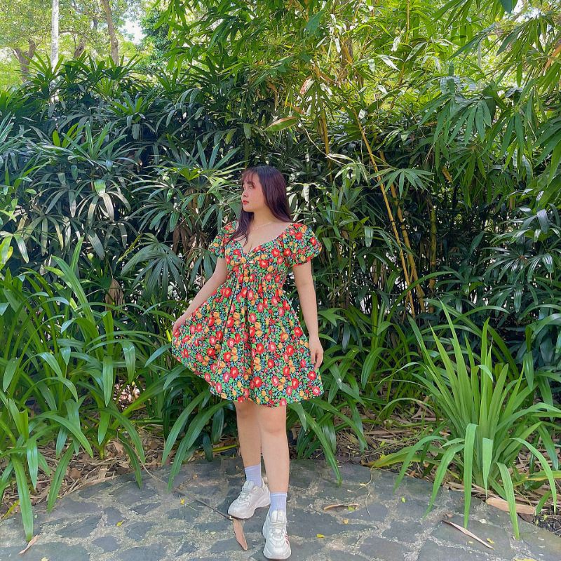 Đầm babydoll hoa Bigsize 60-90kg