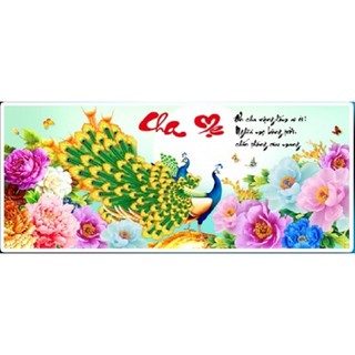Tranh đính đá cha mẹ - lv166