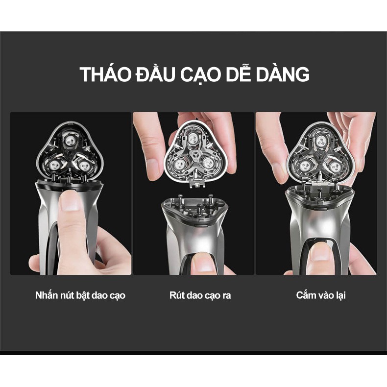 Máy cạo râu ENCHEN Blackstone Shaver đầu dao cạo nổi 3D cạo sạch