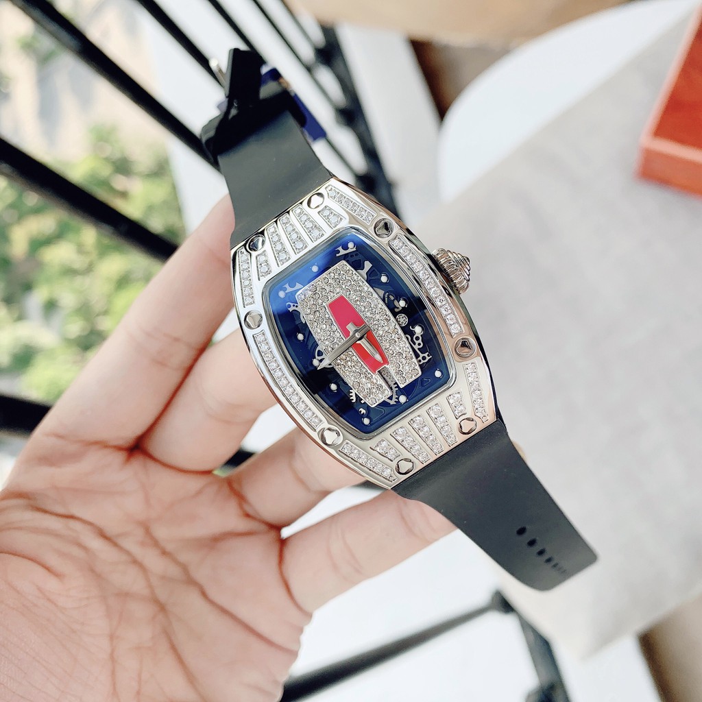 Đồng Hồ Nữ Authentic Hanboro Màu Black phiên bản tựa Richard miller Fullbox