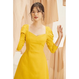 OLV - Đầm kiểu tay dài Lemon