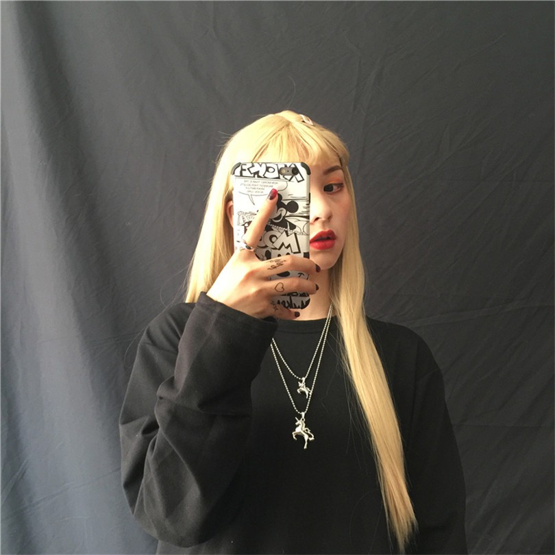 [Spot] Dây Chuyền Hình Kỳ Lân Phong Cách Hip Hop Hàn Quốc 12018