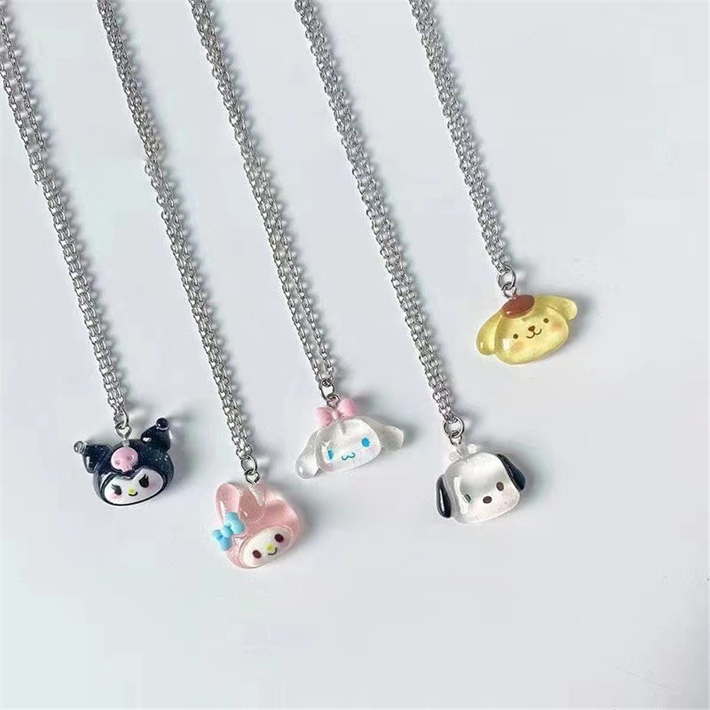 Vòng cổ Mặt Hình Cún Sanrio Yugui Melody Dễ Thương