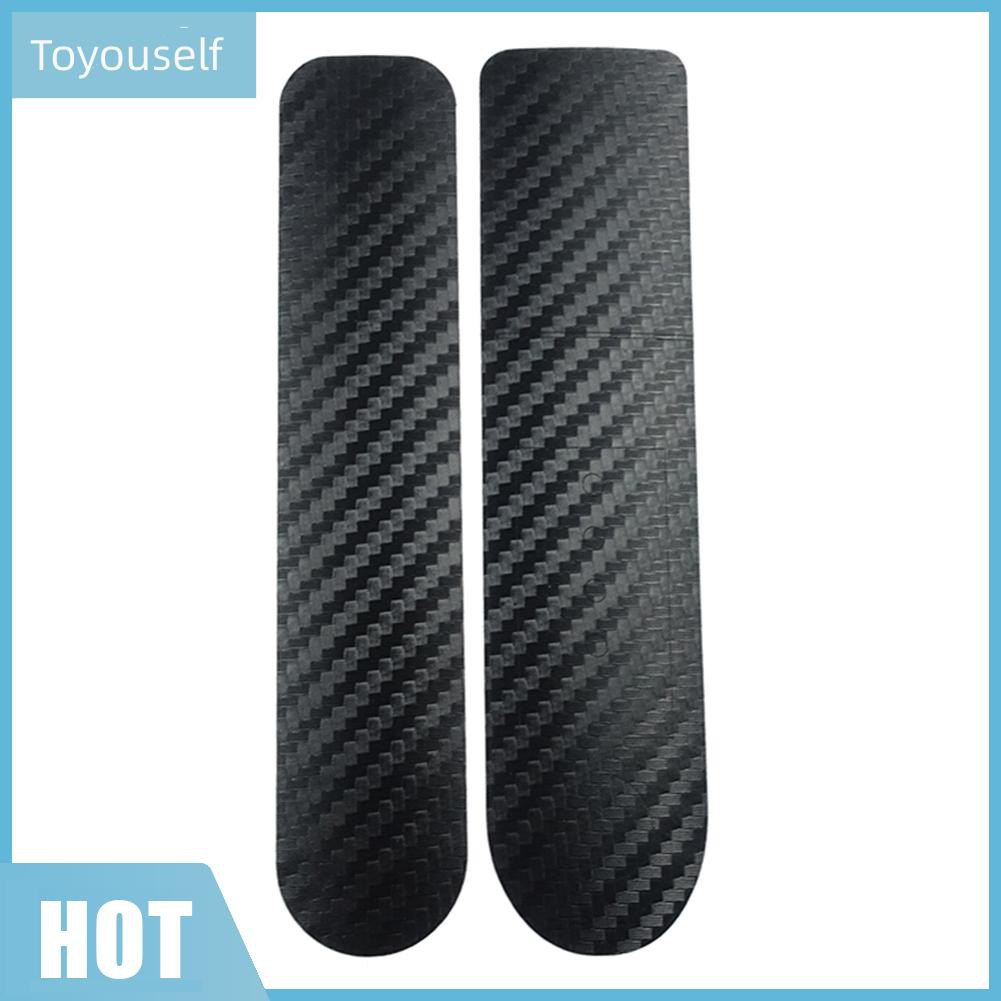 Set 2 Miếng Dán Sợi Carbon Chống Thấm Nước Bảo Vệ Tăng Tốc Cho Xe Scooter