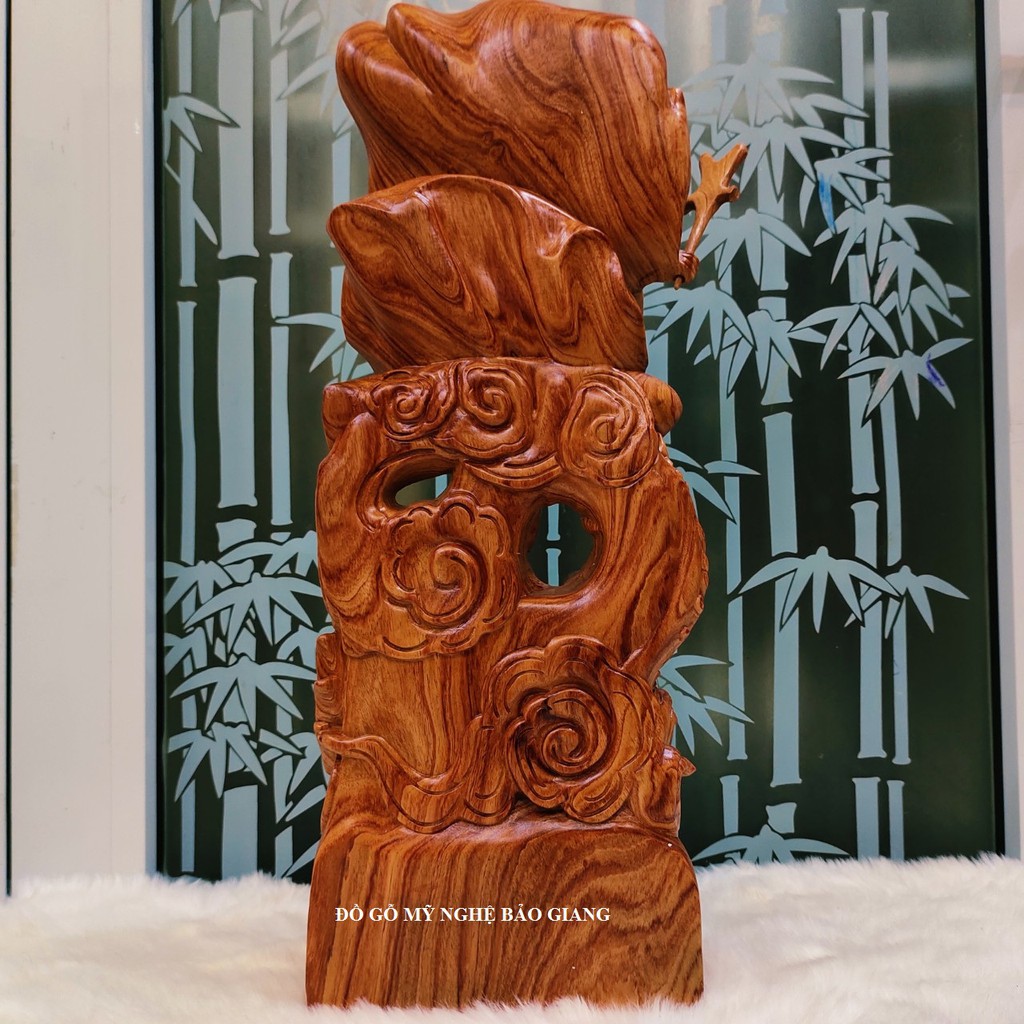 Tượng đạt ma sư tổ gỗ hương cao 50 cm