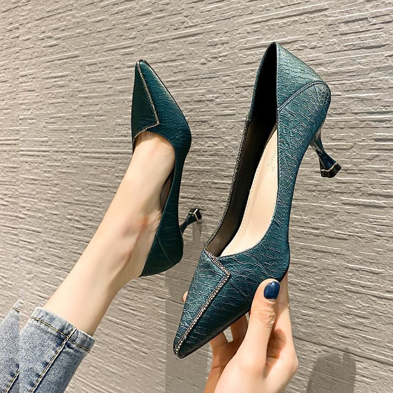 Giày Cao Gót Đính Đá Quyến Rũ Thời Trang Cho Nữ