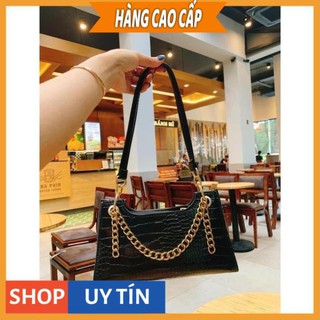 Túi xách nữ đeo vai đeo chéo Túi kẹp nách xách tay da vân cá sấu hàng 3 dây mẫu mới nhất TKNA03 + hình thật