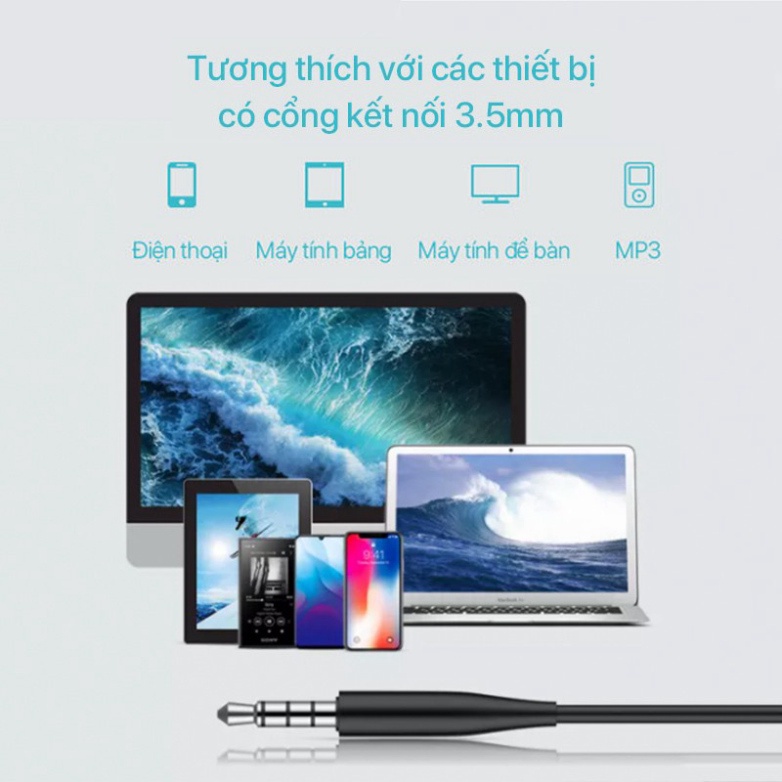 Tai nghe nhét tai ACOME AW01, Chất âm rõ nét, Chất liệu dây siêu bền, chống rối, Có Micro đàm thoại, Đeo tai dễ chịu