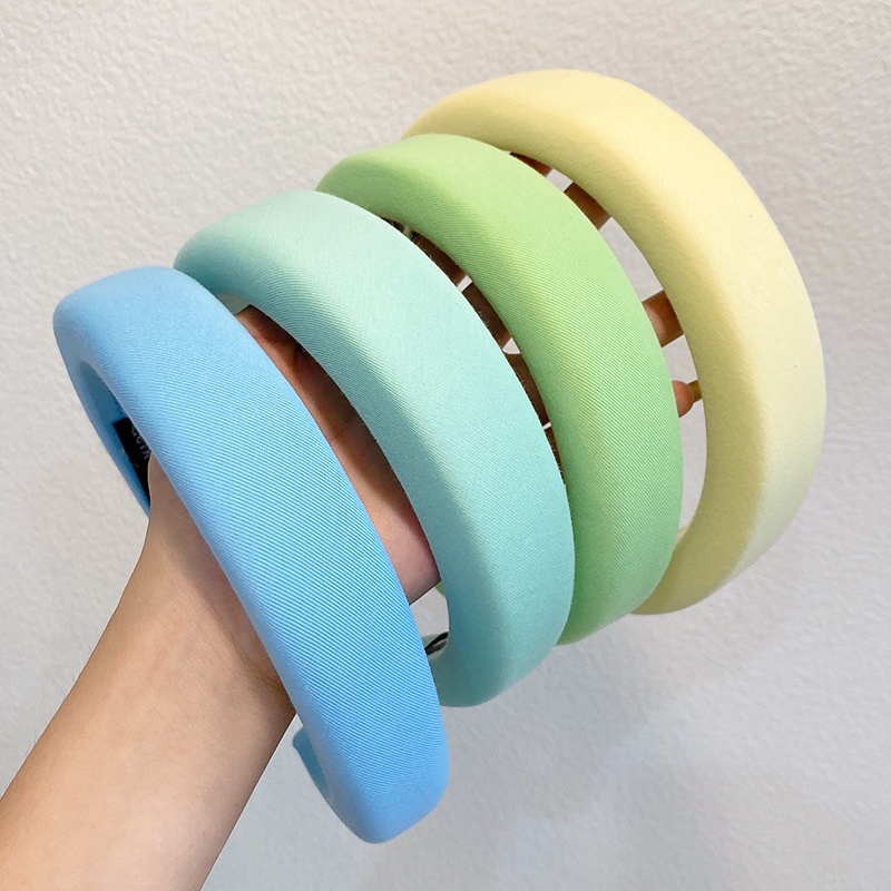 Jennie Jin Zhini Băng đô rửa mặt bản rộng bằng bọt biển phong cách Hàn Quốc cho nữ