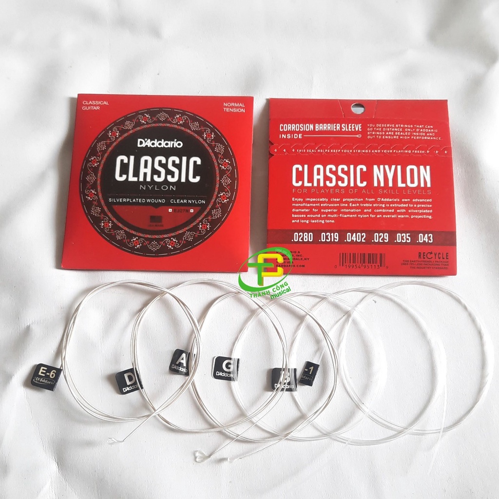 Dây guitar nylon D'Addario EJ27N