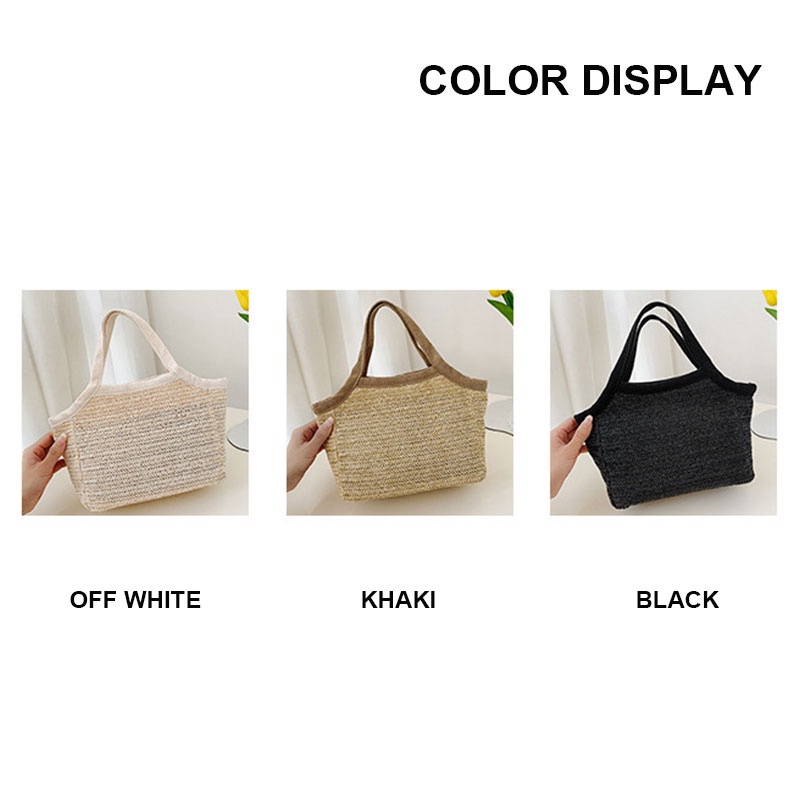 Túi đeo vai YADOU bằng cói đan tay phong cách Hàn Quốc mới dành cho nữ