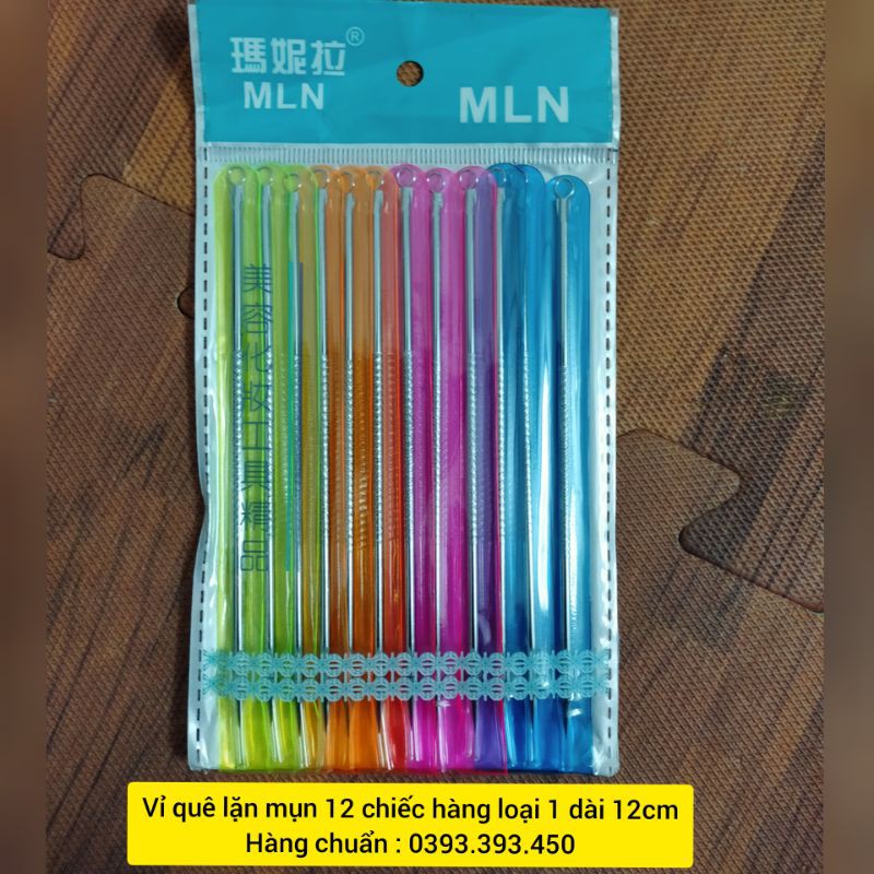 [ HÀNG LOẠI 1] Vỉ quê lặn mụn 12 chiếc dài 12cm