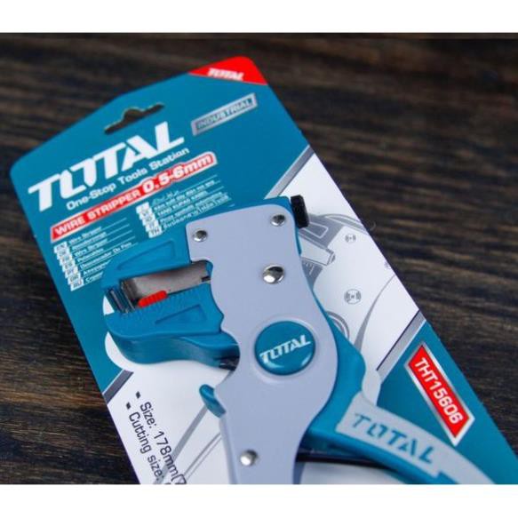 Total Kìm kiềm tuốt dây điện mỏ quạ 7inch THT15606