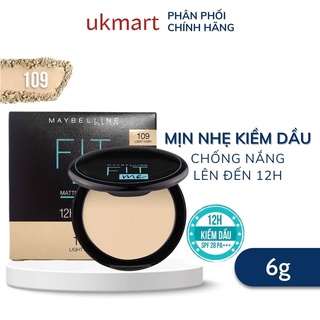 Phấn Nền Maybelline Mịn Nhẹ Kiềm Dầu Chống Nắng #109 6g