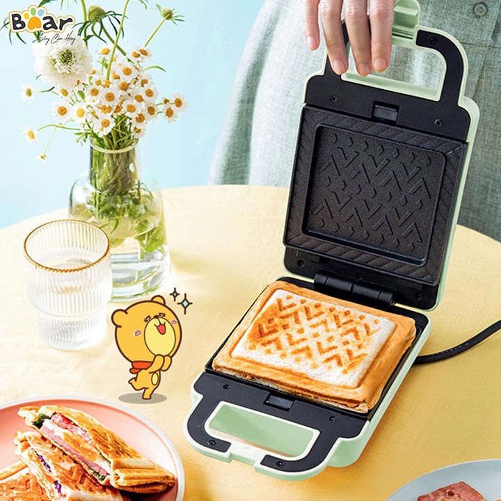 Máy Nướng Bánh Mì, Bánh Waffle Làm Bữa Sáng Đa Năng Dễ Sử Dụng