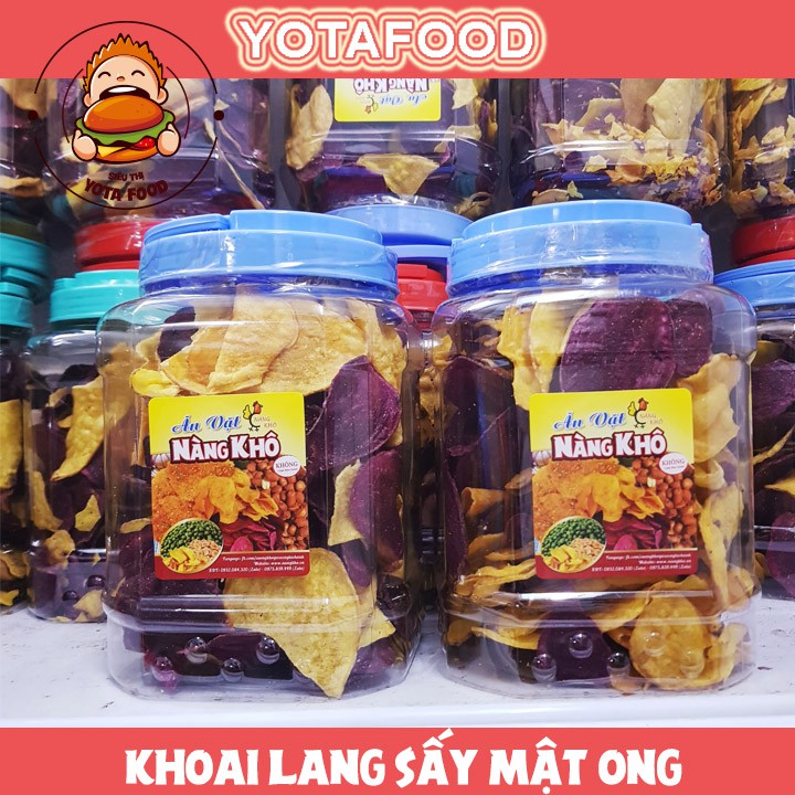 1 Kí khoai lang sấy mật ong đà lạt | trái cây sấy (hàng loại 1 nguyên miếng)