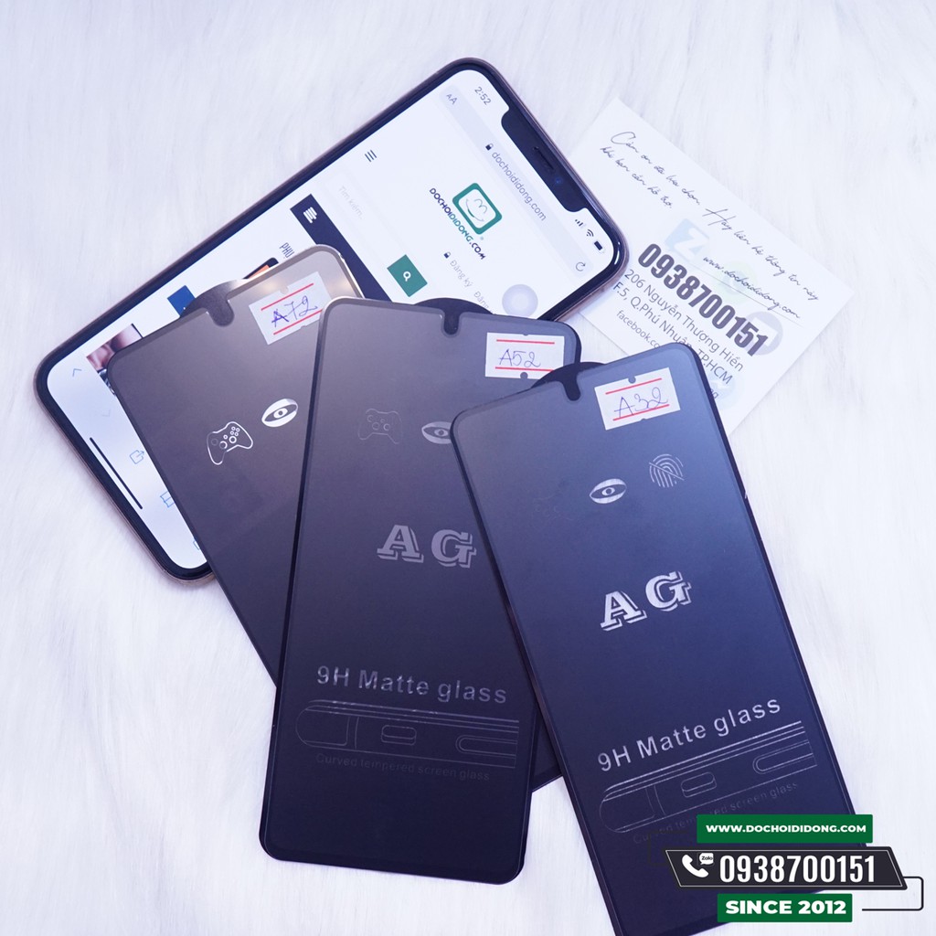Miếng dán cường lực nhám Samsung A32 A52 A72 4G 5G Zacase chống vân tay