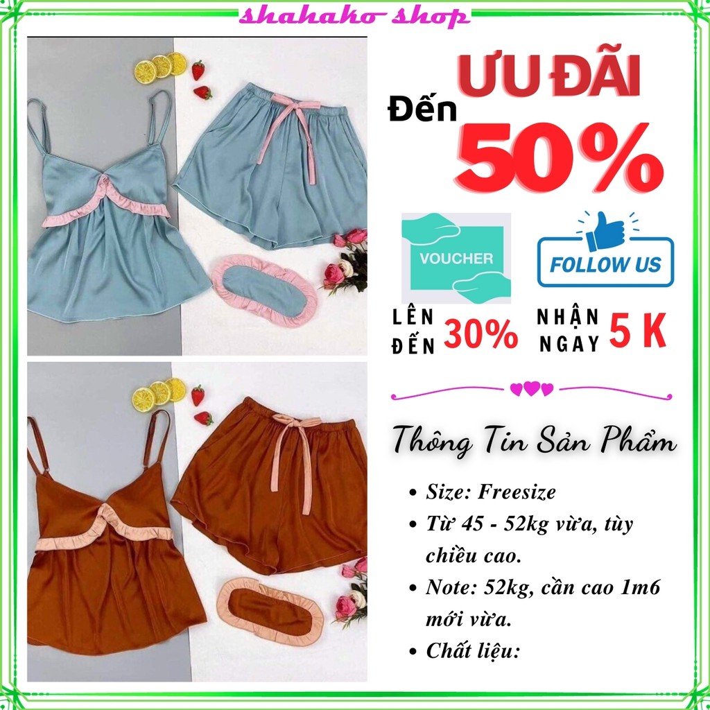 Đồ ngủ nữ, đồ bộ mặc nhà áo 2 dây chất lụa satin - FREESIZE - SIÊU QUYẾN RŨ – 2 màu đẹp y hình | BigBuy360 - bigbuy360.vn