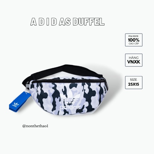 TÚI BAO TỬ ADIDAS CHẤT VẢI POLYESTE HÀN QUỐC CAO CẤP, TÚI THỜI TRANG MÃ AD1B80 NHIỀU MÀU