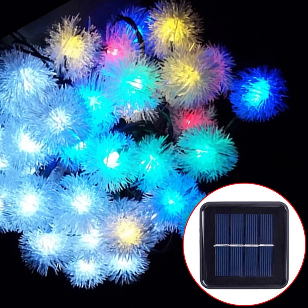 Dây Đèn Led Trang Trí Hình Hoa Bồ Công Anh Sử Dụng Năng Lượng Mặt Trời