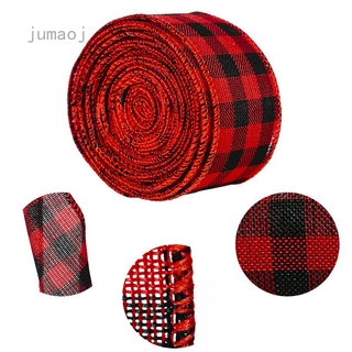 1 Cuộn Dây Ruy Băng Màu Đỏ Dài 6m X 5cm Với Họa Tiết In Dùng Làm Quà Giáng Sinh