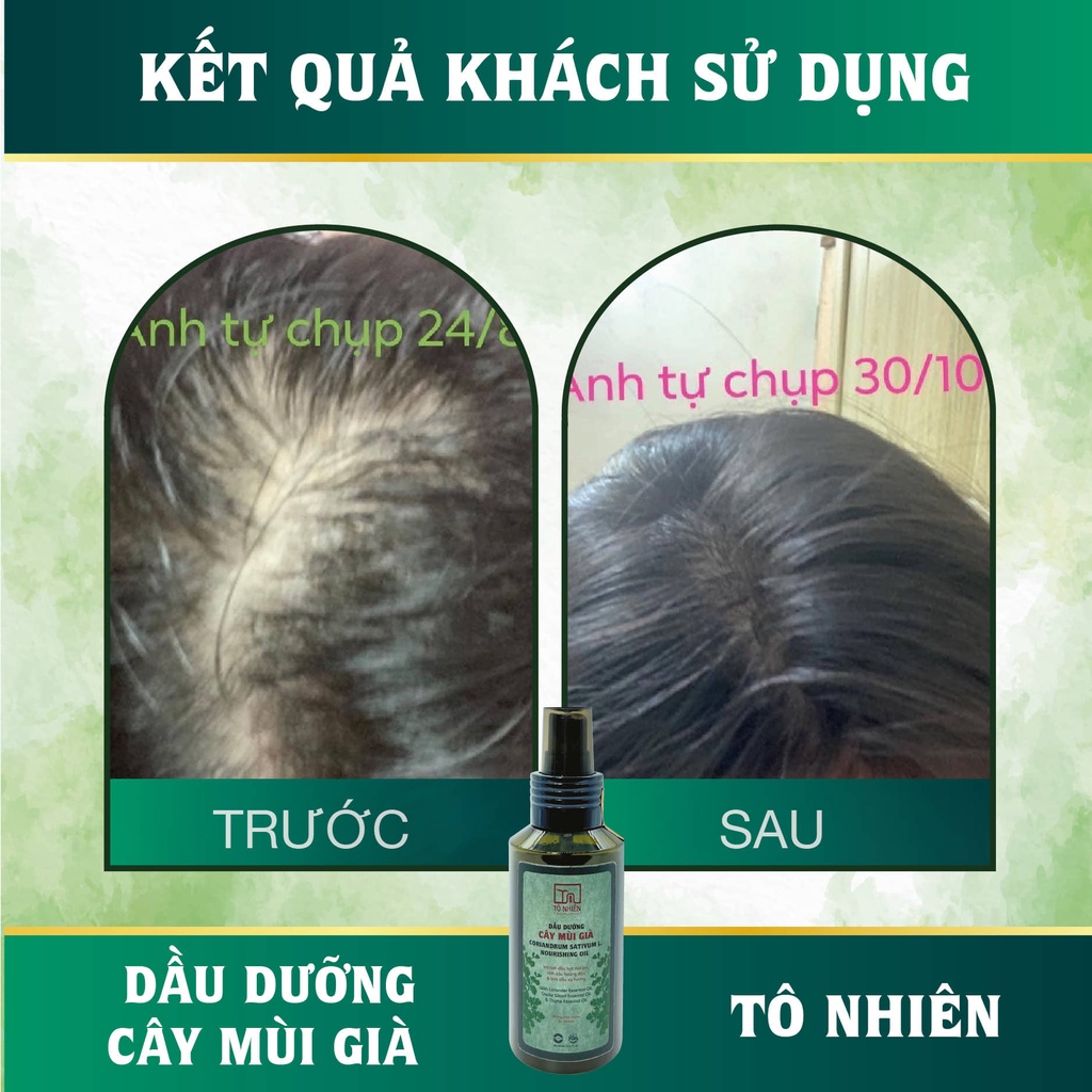 Dầu dưỡng tóc thảo mộc cây mùi già Tô Nhiên 100gram - Phục hồi tóc, giúp da đầu khỏe mạnh