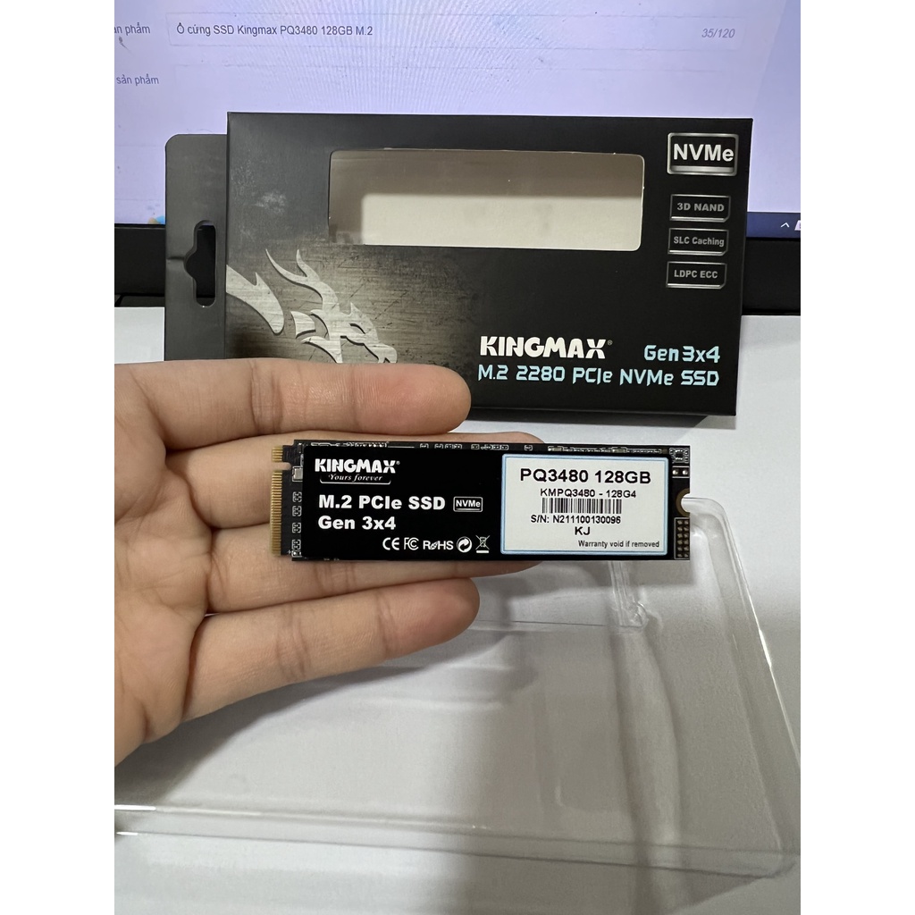 Ổ cứng SSD Kingmax PQ3480 128GB M.2 NVMe