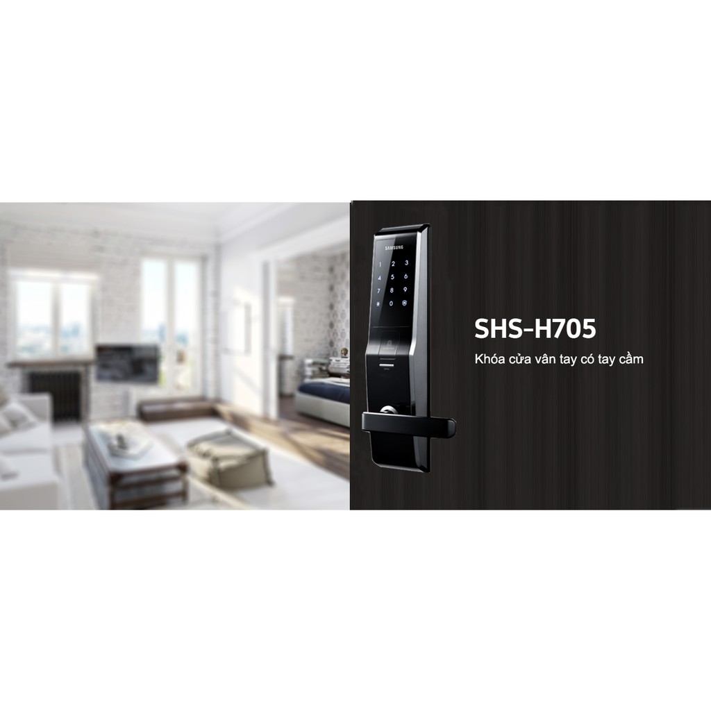 Khóa cửa điện tử Samsung SHS-H705FMK/EN CHÍNH HÃNG 100%