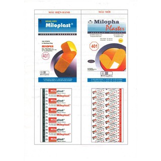 Băng Cá Nhân Miloplast (100 miếng/hộp)