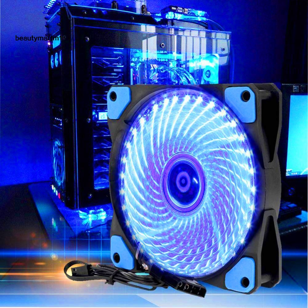 Quạt Tản Nhiệt Siêu Yên Tĩnh 12cm 33 Bóng Đèn Led Rgb Cho Pc Ốp