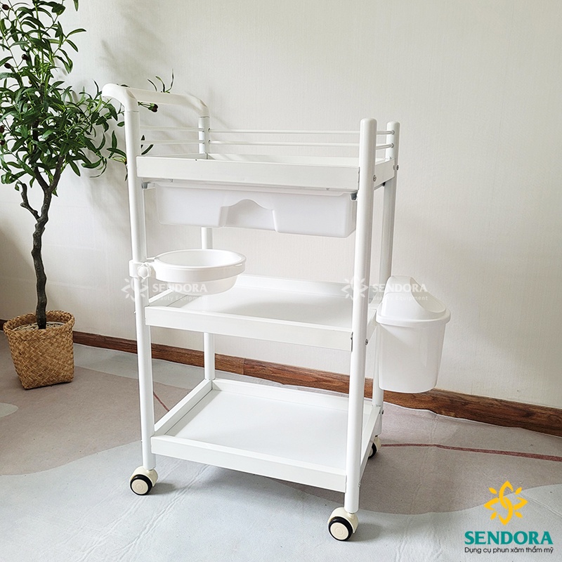 Xe đẩy spa 3 tầng cao cấp, kệ Spa nhập khẩu HMTL-5030