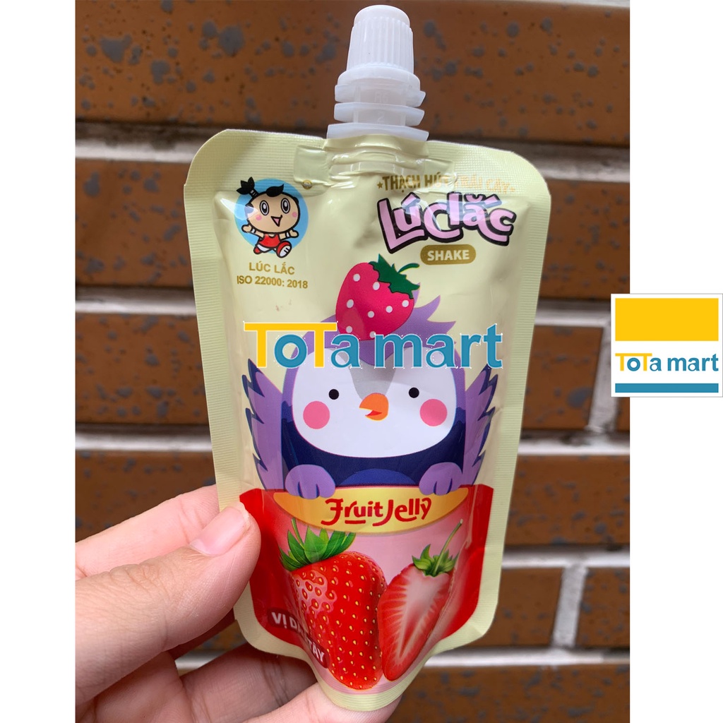Thạch hút trái cây Lúc Lắc Việt Thái gói 80g.