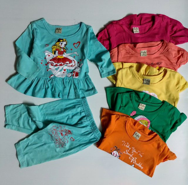 Bộ Dài Tay Bé Gái 8-25kg Cotton 4 Chiều Xuất khẩu