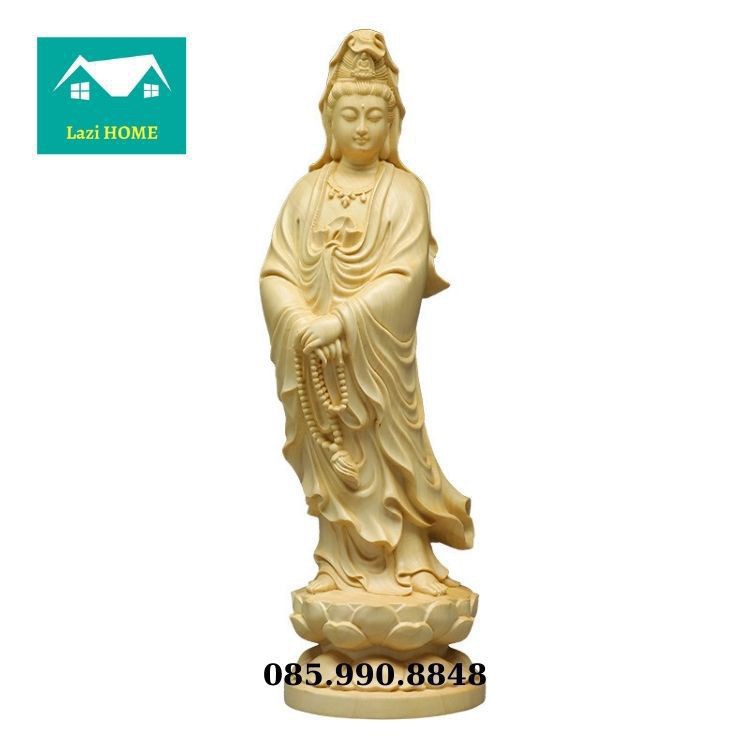 Tượng trang trí gỗ Hoàng Dương cao cấp, tượng phật phong thủy - M1 Quan Vũ . .. . .