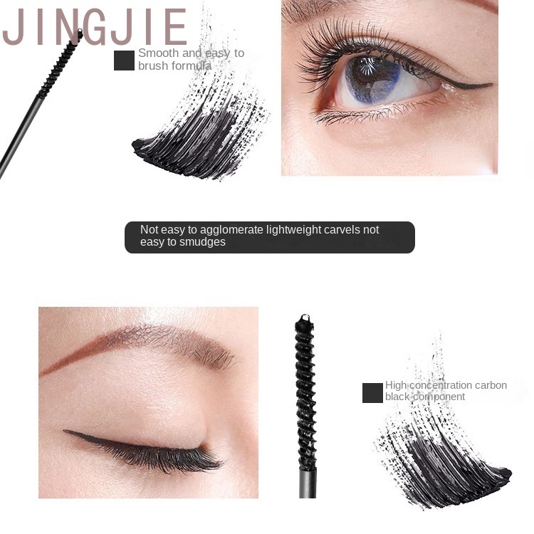 Bobeini® Mascara Đầu Cọ Mảnh Tự Nhiên Lâu Trôi Chống Thấm Nước Không Dễ Phai Màu