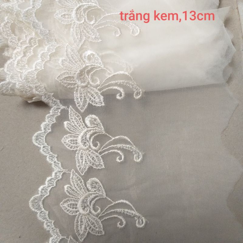 Ren lưới thêu , size từ 8cm đến 14cm