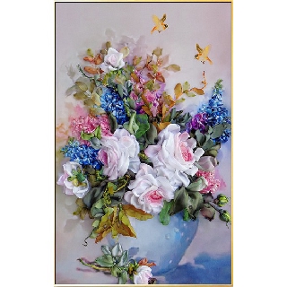 Tranh hoa nghệ thuật trang trí phong cách 3D bóng kiếng hoặc canvas BK_0016
